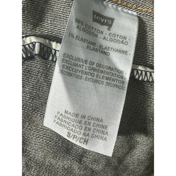 Levis Womens Denim Jean Jacket Trucker Dark Wash Button Up Size S - Picture 6 of 6